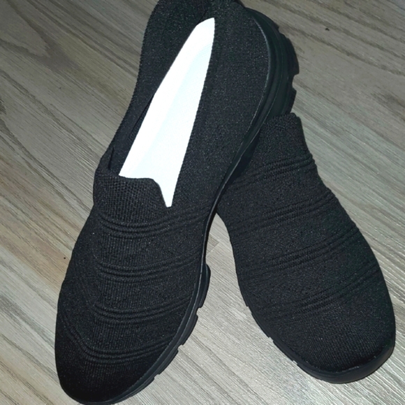 Shoes - Women's Black Slip-On Shoes